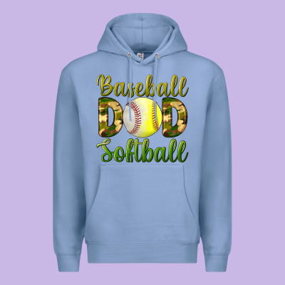 Baseball Dad Softball Premium Hoodie Designed By Bundleandbundleshop