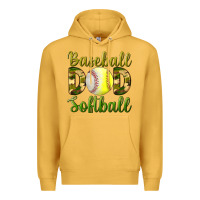 Mustard Baseball Dad Softball Premium Hoodie - BundleAndBundleShop
