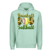 Seafoam Baseball Dad Softball Premium Hoodie - BundleAndBundleShop