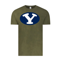 Vintage Olive byu couga s Vintage Tee - linhVisuals