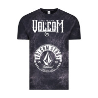 Cloud Black Volcom Style Vintage Tee - linhVisuals