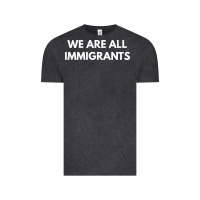 Vintage Black we are all immigrants Vintage Tee - linhVisuals