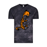 Cloud Black Calvin Bill Watterson Vintage Tee - linhVisuals