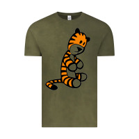 Vintage Olive Calvin Bill Watterson Vintage Tee - linhVisuals