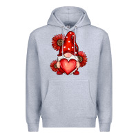 Heather Grey valentines day red Premium Hoodie - RanaPortraitStore