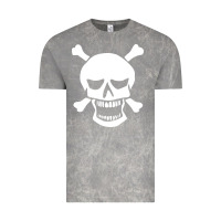 Cloud Rock skull crossbones Vintage Tee - linhVisuals