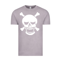 Vintage Zinc skull crossbones Vintage Tee - linhVisuals