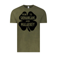 Vintage Olive prone to shenanigans and malarkey Vintage Tee - linhVisuals
