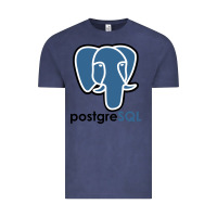Vintage Denim Postgresql Vintage Tee - linhVisuals