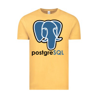 Vintage Mustard Postgresql Vintage Tee - linhVisuals