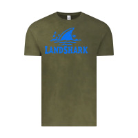 Vintage Olive landshark Vintage Tee - linhVisuals