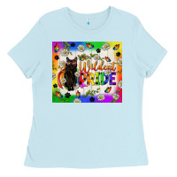 Baby Blue Western LGBTQ+ With Sunflowers Ladies Tee - BundleAndBundleShop