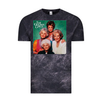 Cloud Black golden the girls Vintage Tee - linhVisuals