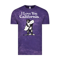 Cloud Purple i love you california bear state hug Vintage Tee - linhVisuals