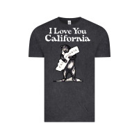 Vintage Black i love you california bear state hug Vintage Tee - linhVisuals
