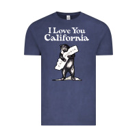 Vintage Denim i love you california bear state hug Vintage Tee - linhVisuals