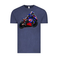 Vintage Denim Superbike Toprak Razgatlıoğlu Vintage Tee - linhVisuals