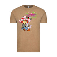 Vintage Coffee strawberry shortcake and cat Vintage Tee - linhVisuals