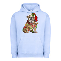 Pigment Grape Ice Christmas english bulldog Urban Hoodie - BarkalooDesign