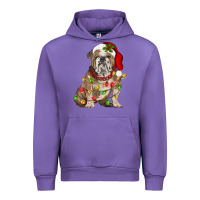 Tulip Christmas english bulldog Urban Hoodie - BarkalooDesign
