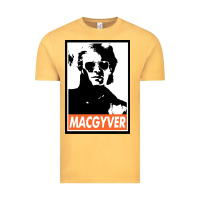 Vintage Mustard macgyver Vintage Tee - linhVisuals