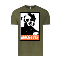 Vintage Olive macgyver Vintage Tee - linhVisuals