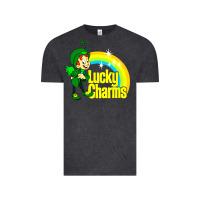 Vintage Black luv lucky charms Vintage Tee - linhVisuals