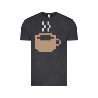 Vintage Black pixel coffee Vintage Tee - linhVisuals