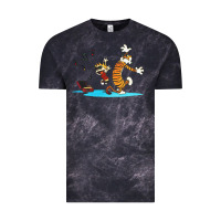 Cloud Black calvin music Vintage Tee - linhVisuals