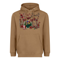 Toasted Coconut noel Heavyweight Hoodie - CowhideDigitalArt
