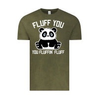Vintage Olive panda cub fluff you giant panda Vintage Tee - linhVisuals