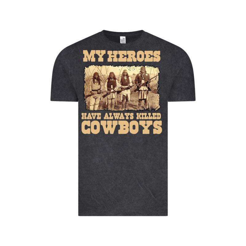 My Heroes Have Always Killed Cowboys Retro Vintage Tee by linhVisuals | Teevron