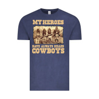 Vintage Denim my heroes have always killed cowboys retro Vintage Tee - linhVisuals