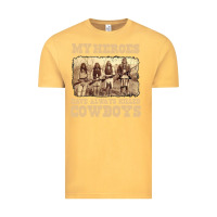 Vintage Mustard my heroes have always killed cowboys retro Vintage Tee - linhVisuals