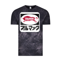 Cloud Black bullmark Vintage Tee - linhVisuals