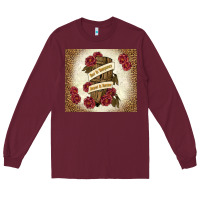 Burgundy fear is temporary regret is forever Long Sleeve Tee - TumblerDesignByShophia