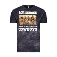 Cloud Black my heroes have always killed cowboys retro Vintage Tee - linhVisuals