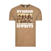 Vintage Coffee my heroes have always killed cowboys retro Vintage Tee - linhVisuals