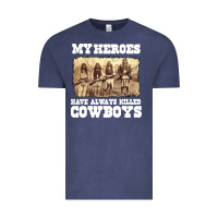Vintage Denim my heroes have always killed cowboys retro Vintage Tee - linhVisuals