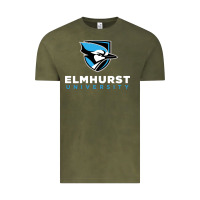 Vintage Olive elmhurst university Vintage Tee - linhVisuals