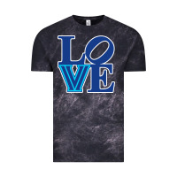 Cloud Black villanova love Vintage Tee - linhVisuals
