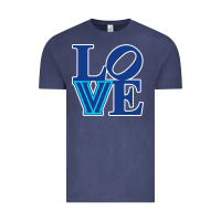 Vintage Denim villanova love Vintage Tee - linhVisuals