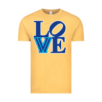 Vintage Mustard villanova love Vintage Tee - linhVisuals