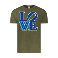 Vintage Olive villanova love Vintage Tee - linhVisuals