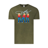 Vintage Olive dolly musician Vintage Tee - linhVisuals