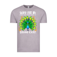 Vintage Zinc peacock inspired beautiful color bird (3) Vintage Tee - linhVisuals
