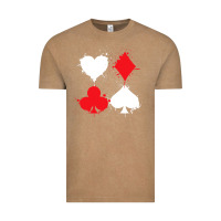 Vintage Coffee playing cards poker heart spade club Vintage Tee - linhVisuals