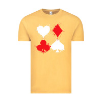 Vintage Mustard playing cards poker heart spade club Vintage Tee - linhVisuals
