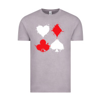 Vintage Zinc playing cards poker heart spade club Vintage Tee - linhVisuals