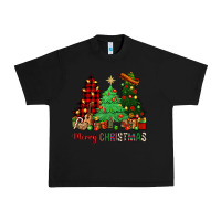 Black merry christmas trees Urban Heavy Tee - NancyCooperArtShop